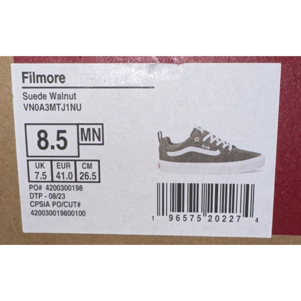 VANS Filmore Skateboarding Shoes Men's 8.5 Suede Walnut  VN0A3MTJ1NU Street wear - Picture 13 of 15